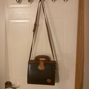 Elka Hard Case boxy style Crossbody Bag Purse